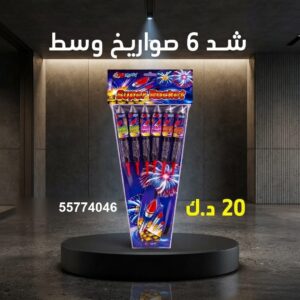 شد 6 صواريخ وسط عروض اليوم الوطني