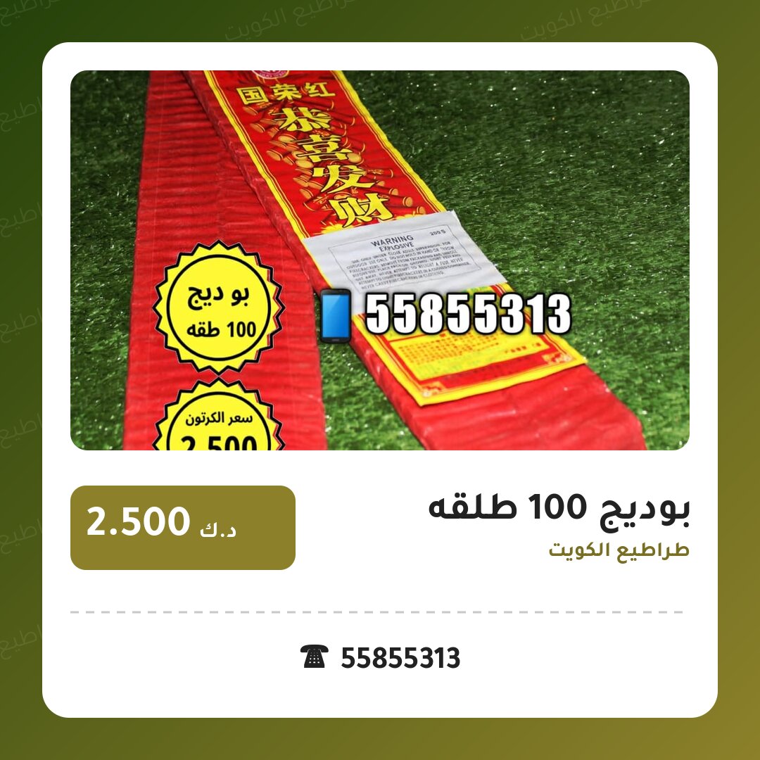 بوديج 100 طلقه في الكويت — السعر والتفاصيل